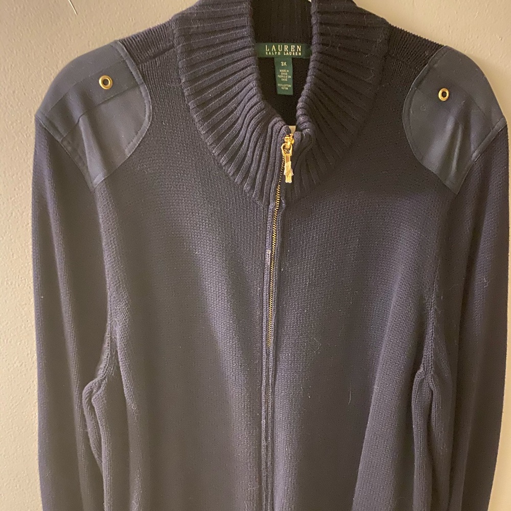 Blue, Heavy-Weight, Cotton Sweater